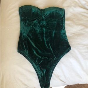 green velvet bodysuit!